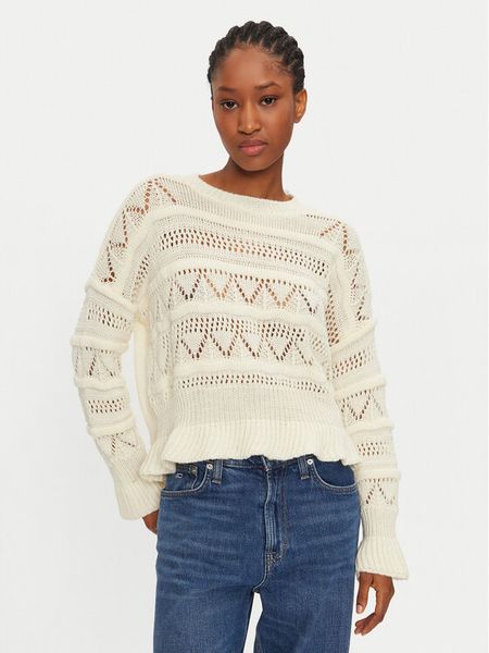 Haveone Sweter MEV-M119 Écru Regular Fit. Swetry nierozpinane damskie Haveone, m, bez wzorów, z wełny, bez kołnierzyka, bez ramiączek. Za 449.99 zł.