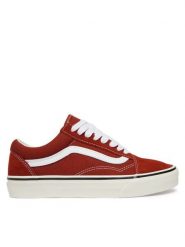 Vans Tenisówki Old Skool VN000D7ZGWR1 Czerwony. Czerwone trampki i tenisówki damskie Vans, bez wzorów, z materiału, bez zapięcia. Za 399.99 zł.