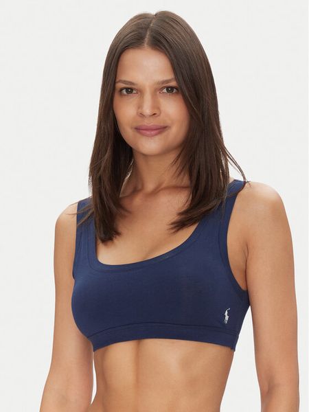Polo Ralph Lauren Biustonosz top 4P0498 Granatowy. Niebieskie biustonosze Polo Ralph Lauren, s, bez wzorów, z bawełny, bez kołnierzyka, bez ramiączek. Za 139.99 zł.