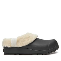 Klapki Hunter. Czarne klapki damskie Hunter, bez wzorów, bez obcasa, bez zapięcia. Za 419.99 zł.