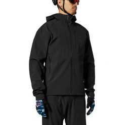 Kurtka rowerowa wodoodporna FOX Ranger 3l Water. Czarne kurtki sportowe męskie FOX, l, bez wzorów, bez kaptura, rowerowe. W wyprzedaży za 672.50 zł.