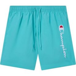 Spodenki kąpielowe męskie Champion Beachshort. Niebieskie kąpielówki męskie Champion, l, bez wzorów, krótkie. Za 119.00 zł.