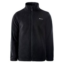 Polar męski Hi-Tec Ferns - czarny, Rozmiar XXXL. Czarne bluzy sportowe męskie Hi-tec, m, bez wzorów, z materiału, bez kaptura, trekkingowe. Za 159.99 zł.