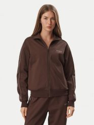 Guess Bluza V5BQ15 KCX22 Brązowy Regular Fit. Brązowe bluzy damskie Guess, m, z aplikacjami, z syntetyku, bez ramiączek, bez kaptura. Za 474.99 zł.