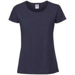 Koszulka Damska Iconic 190. Niebieskie bluzki damskie fruit of the loom, xl, bez wzorów, sportowe, bez kołnierzyka, bez ramiączek. Za 37.99 zł.