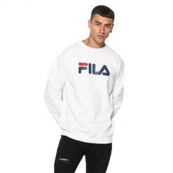 Bluza sportowa męska Fila Classic Pure. Białe bluzy sportowe męskie Fila, m, bez wzorów, bez kaptura. Za 304.00 zł.