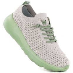 Półbuty sportowe damskie beżowe NEWS 26TX02-168. Brązowe obuwie sportowe damskie NEWS, bez wzorów, z tkaniny, bez zapięcia. Za 239.99 zł.