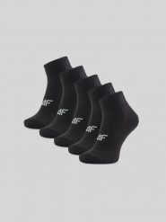4F Skarpetki krótkie (5-pack) damskie - czarne 39-42. Czarne skarpetki damskie 4F, bez wzorów, z bawełny. Za 59.99 zł.