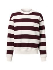 Marie Lund Bluza damska Kobiety Bawełna lila|biały w paski, XXL. Białe bluzy damskie Marie Lund, xxl, bez wzorów, z bawełny, bez ramiączek, bez kaptura. Za 139.95 zł.