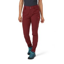 Spodnie softshellowe damskie Rab Women's Incline Light Pants. Czerwone spodnie sportowe damskie RAB, bez wzorów, sportowe, trekkingowe. Za 349.99 zł.