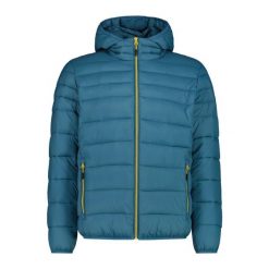 Kurtka z kapturem CMP. Niebieskie kurtki sportowe męskie CMP, na jesień, m, bez wzorów, z puchu, z kapturem, narciarskie. Za 374.00 zł.