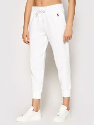 Polo Ralph Lauren Spodnie dresowe Akl 211794397002 Biały Regular Fit. Białe spodnie dresowe damskie Polo Ralph Lauren, bez wzorów, z bawełny. Za 399.99 zł.