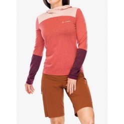 Bluza z kapturem damska Vaude Tremalzo LS Shirt. Czerwone bluzy damskie Vaude, xs, bez wzorów, bez ramiączek, z kapturem. Za 235.99 zł.