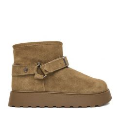 Śniegowce G-Star. Brązowe śniegowce damskie G-Star, bez zapięcia. Za 329.99 zł.