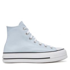 Trampki Converse. Niebieskie trampki i tenisówki damskie Converse, bez wzorów, bez zapięcia. Za 259.99 zł.