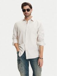 G-Star Raw Koszula Clean D25196-D454 Écru Regular Fit. Białe koszule męskie G-Star Raw, l, bez wzorów, z bawełny, retro, bez kołnierzyka, bez ramiączek. Za 299.99 zł.