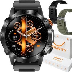 Zegarek męski SMARTWATCH GRAVITY GT20-7. Zegarki męskie Gravity, bez wzorów. Za 267.00 zł.
