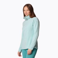 Bluza polarowa damska Columbia Glacial IV 1/2 Zip. Niebieskie bluzy damskie Columbia, bez wzorów, z polaru, sportowe, bez ramiączek, bez kaptura. Za 109.99 zł.