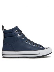 Converse Trzewiki Chuck Tas Berkshire Boot A05571C Granatowy. Niebieskie botki męskie Converse, bez wzorów, ze skóry, bez obcasa, bez zapięcia. Za 359.99 zł.