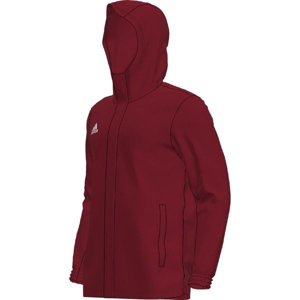 Kurtka piłkarska męska Adidas Entrada 22 All-Weather. Białe kurtki męskie Adidas, m, bez wzorów, sportowe, bez kaptura. Za 176.68 zł.