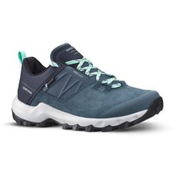 Buty turystyczne damskie Quechua MH500 wodoodporne. Niebieskie obuwie trekkingowe damskie QUECHUA, z kauczuku, bez zapięcia. Za 279.99 zł.