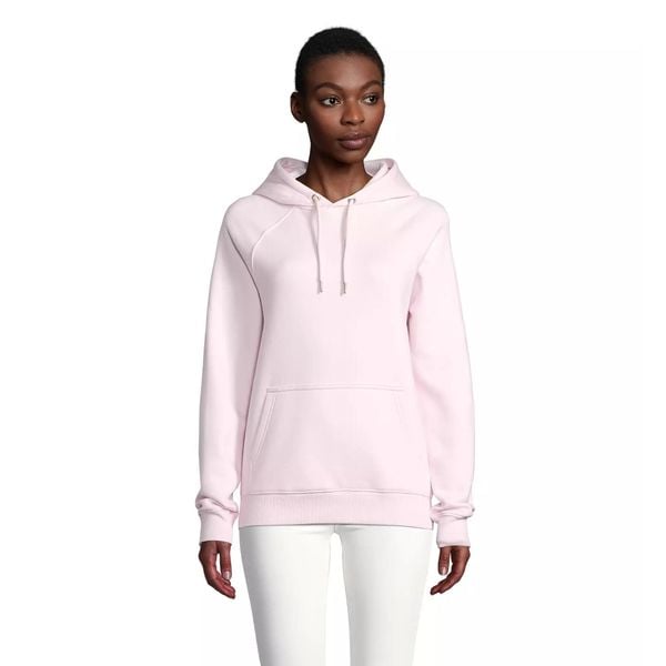 Bluza z kapturem Sol's Stellar. Brązowe bluzy damskie SOL'S, s, bez wzorów, z bawełny, bez ramiączek, z kapturem. Za 170.50 zł.