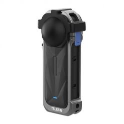 Aluminiowa obudowa ochronna Telesin dla Insta360 X5. Brązowe zegarki sportowe TELESIN, bez wzorów. Za 179.00 zł.