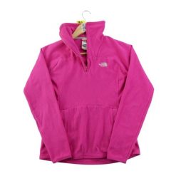 Second life - Bluza polarowa damska TKA Glacier ¼-Zip - Stan dobry. Czerwone bluzy damskie The North Face, m, bez wzorów, z materiału, casualowe, bez ramiączek, bez kaptura. Za 146.96 zł.