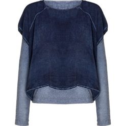 Bluza DEHA EASY. Niebieskie bluzy damskie Deha, bez wzorów, z denimu, bez ramiączek, bez kaptura. W wyprzedaży za 117.00 zł.