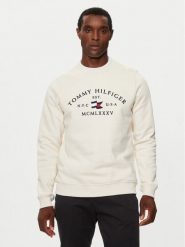 Tommy Hilfiger Bluza MW0MW35526 Écru Regular Fit. Bluzy męskie Tommy Hilfiger, m, bez wzorów, z bawełny, bez ramiączek, bez kaptura. Za 339.99 zł.