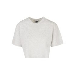 Damska koszulka z dzianiny Urban Classics. Szare bluzki damskie Urban Classics, bez wzorów, z dzianiny, bez kołnierzyka, bez ramiączek. Za 90.00 zł.