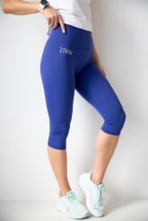 Legginsy 3/4 do biegania damskie 2skin Capris. Niebieskie legginsy damskie 2SkIN, l, bez wzorów, z materiału, do biegania. Za 169.00 zł.