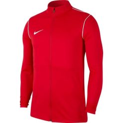 Nike Dry Park 20 TRK JKT K Juniorska bluza z zamkiem, 100% poliester. Czerwone bluzy damskie Nike, bez wzorów, z materiału, sportowe, bez ramiączek, bez kaptura. Za 140.77 zł.