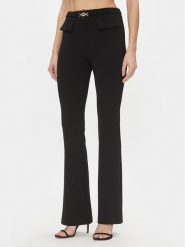 Rinascimento Spodnie materiałowe CFC0117520003 Czarny Bootcut Fit. Czarne spodnie materiałowe damskie Rinascimento, bez wzorów, z materiału. Za 459.99 zł.