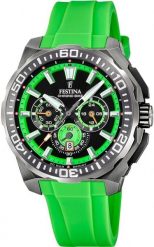 Zegarek męski Festina F20725-3 zielony. Zielone zegarki męskie Festina, bez wzorów. Za 939.00 zł.