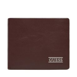 Portfel Guess. Brązowe portfele męskie Guess, z aplikacjami. Za 249.99 zł.