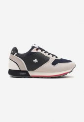 Granatowe Buty Sportowe Sneakersy z Ozdobnym Liściem i Perforacją Zaliennea. Niebieskie buty sportowe męskie Born2be, bez wzorów, z dresówki, bez zapięcia. Za 119.99 zł.