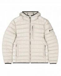 Kurtka na co dzień męska CHAMPION puchowa z kapturem. Brązowe kurtki męskie Champion, na zimę, m, bez wzorów, z materiału, eleganckie, z kapturem. Za 419.00 zł.