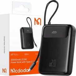 Powerbank Mcdodo Power bank Mcdodo MC-3720 20000mAh, USB-C, USB-A, kabel USB-C. Powerbanki Mcdodo. Za 120.24 zł.