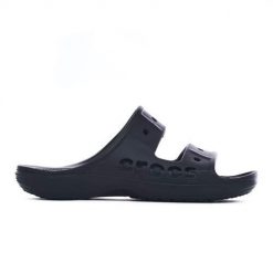 Klapki męskie Crocs 207627001. Czarne klapki męskie Crocs, bez wzorów, z materiału, bez zapięcia. W wyprzedaży za 129.00 zł.