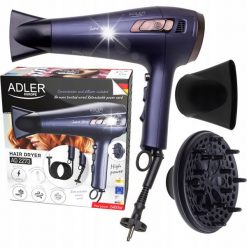 Suszarka Adler Mocna Suszarka Adler 2400W Zwijany Przewód + Dyfuzor + Chłodny nadmuch. Suszarki do włosów Adler. Za 179.45 zł.