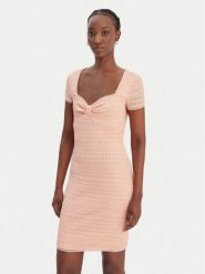 Guess Sukienka codzienna W6GK15 K2950 Pomarańczowy Slim Fit. Brązowe sukienki damskie Guess, na co dzień, xs, z aplikacjami, z syntetyku, bez kołnierzyka, bez ramiączek, proste. Za 569.99 zł.