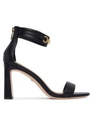 Marciano Guess Sandały G6YZ16 L0168 Czarny. Czarne sandały damskie Marciano Guess, z aplikacjami, ze skóry, bez obcasa, na słupku, bez zapięcia. Za 890.99 zł.