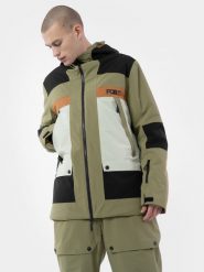 4F Kurtka snowboardowa membrana 15 000 męska 3XL. Brązowe kurtki sportowe męskie 4F, na zimę, l, bez wzorów, bez kaptura, narciarskie. W wyprzedaży za 279.99 zł.