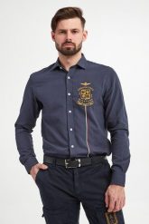Koszula męska AERONAUTICA MILIATRE. Koszule męskie Aeronautica Militare, l, bez wzorów, bez kołnierzyka, bez ramiączek. W wyprzedaży za 396.75 zł.