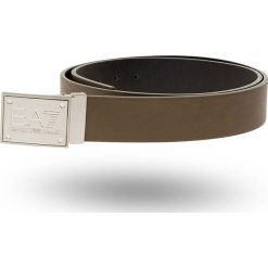 PASEK EA7 Emporio Armani. Czarne paski męskie EA7 Emporio Armani, ze skóry ekologicznej. Za 229.00 zł.