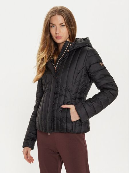 EA7 Emporio Armani Kurtka przejściowa 6DTB10 TNGAZ 0210 Czarny Slim Fit. Czarne kurtki damskie EA7 Emporio Armani, m, bez wzorów, z syntetyku, bez kaptura. Za 579.00 zł.