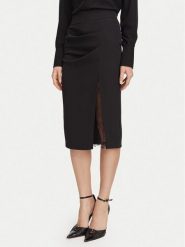 Rinascimento Spódnica ołówkowa CFC0130486003 Czarny Slim Fit. Czarne spódnice damskie Rinascimento, l, bez wzorów, z syntetyku, ołówkowe. Za 574.99 zł.