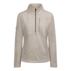 Bluza Damska Hoxie Marl Fleece Top. Białe bluzy damskie Trespass, m, z aplikacjami, z bawełny, bez ramiączek, bez kaptura. Za 205.99 zł.