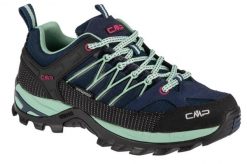 Damskie Niskie buty trekkingowe CMP Rigel waterprof. Niebieskie obuwie trekkingowe damskie CMP, z zamszu, bez zapięcia. Za 366.99 zł.